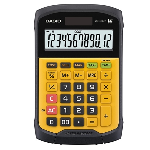 [D77555] CALCOLATRICE DA TAVOLO WATER PROOF WM-320MT CASIO