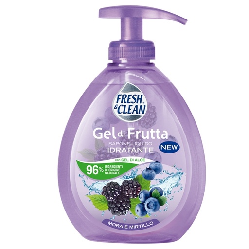 [D94261] Sapone liquido FreshClean gel mora e mirtillo 300ml