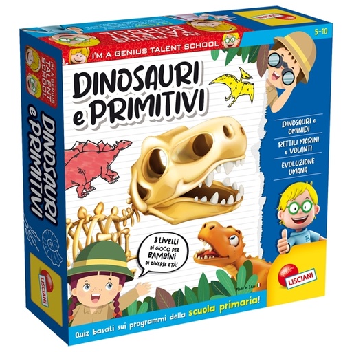 [D77829] I'am Genius TS Dinosauri e Primitivi Lisciani
