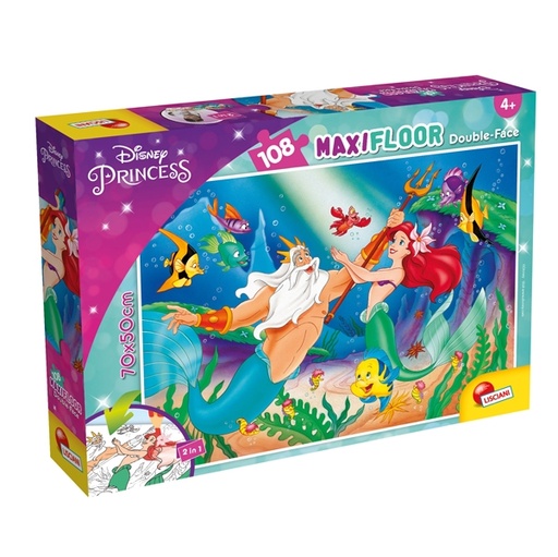[D77879] PUZZLE DF SUPERMAXI 108 LITTLE MERMAID LISCIANI