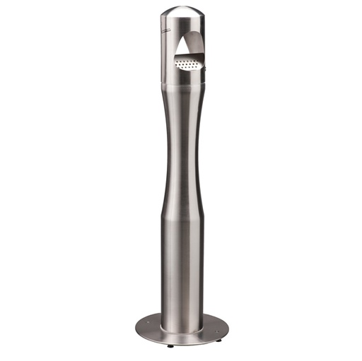 [D77979] Portacenere a colonna H108cm in acciaio inox