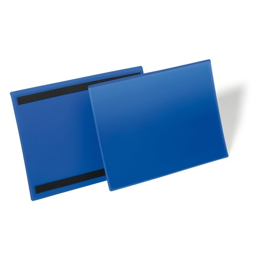 [D78144] 50 buste identificazione magnetiche 150x67mm art.1742 Blu DURABLE