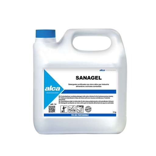 [D78460] DETERGENTE SANIFICANTE Sanagel Tanica 3Kg Alca