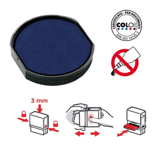 [D78468] TAMPONE COLOP E/R45 BLU