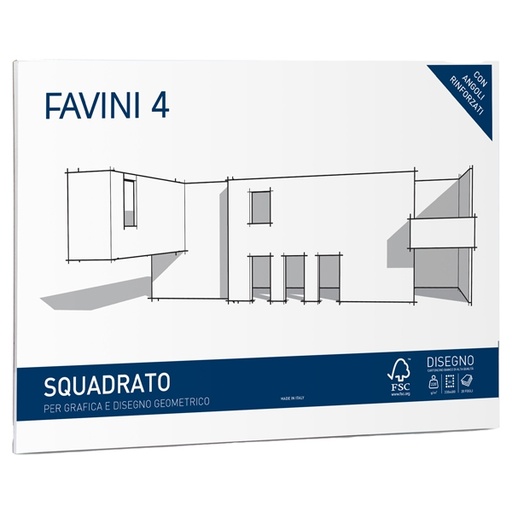 [D79337] ALBUM FAVINI 4 33X48CM 220GR 20FG LISCIO SQUADRATO