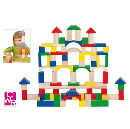 [D79402] COSTRUZIONI IN LEGNO CONF. DA 100 PZ ASSORITI CWR