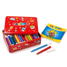 [D79409] SCATOLA 100 PENNARELLI COLOR KIT COLORI ASSORTITI CARIOCA
