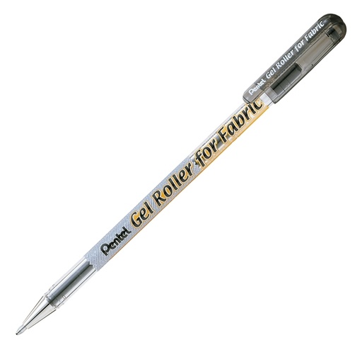 [D79429] Roller gel per tessuto 1,0mm inchiostro permanente nero PENTEL