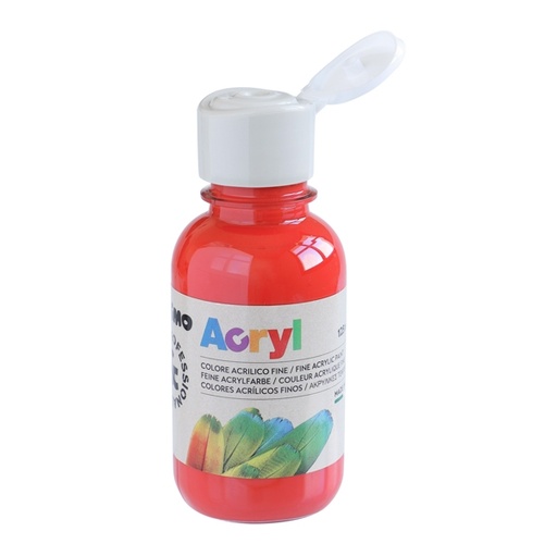 [D79440] Colore acrilico fine Acryl 125ml rosso vermiglione PRIMO
