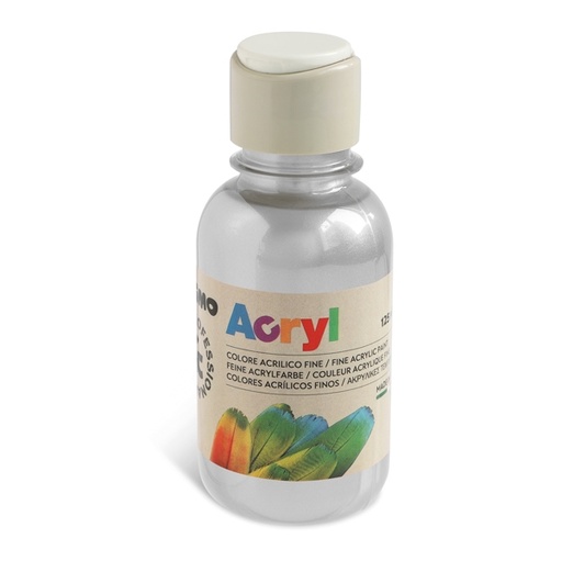 [D79445] Colore acrilico fine Acryl 125ml argento PRIMO