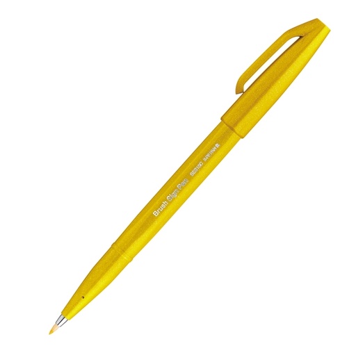 [D94280] Sign Pen Brush giallo Pentel