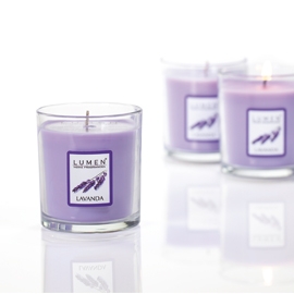 [D79663] CANDELA in BICCHIERE Lavanda