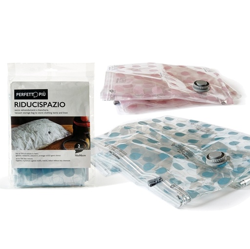 [D79775] Conf.2 SACCHI Riducispazio 50x70cm "Compression Bag" Perfetto