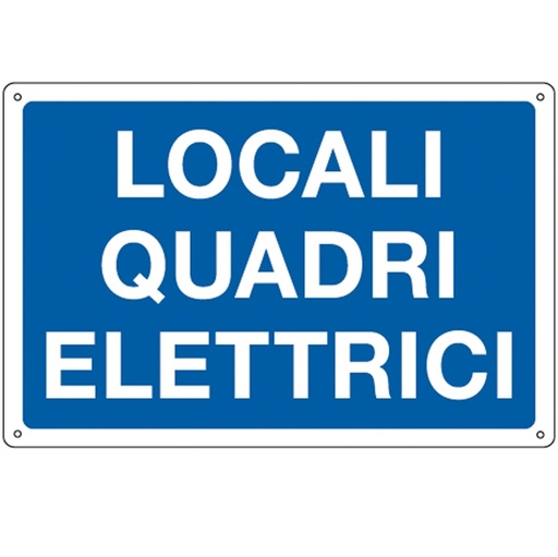 [D79828] CARTELLO ALLUMINIO 30x20cm 'Locale quadri elettrici'
