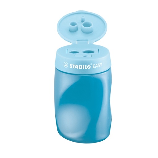 [D79896] TEMPERAMATITE EASY 3 FORI C/CONTENITORE ERGONOMICO BLU PER DESTRIMANI STABILO
