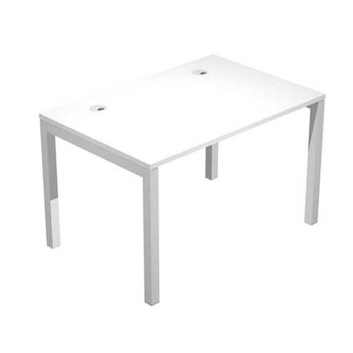 [D79899] SCRIVANIA SINGOLA 120X80cm BIANCO - AGORA'