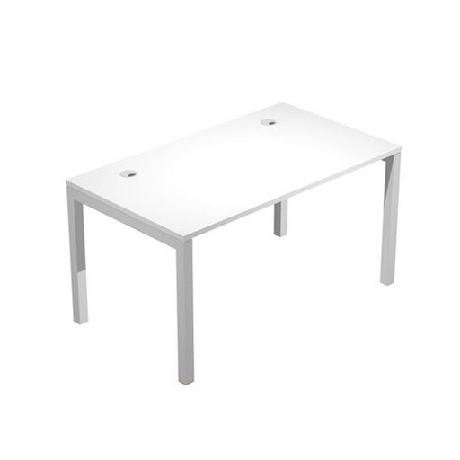 [D79900] SCRIVANIA SINGOLA 140X80cm BIANCO - AGORA'