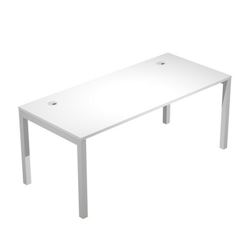 [D79901] SCRIVANIA SINGOLA 160X80cm BIANCO - AGORA'