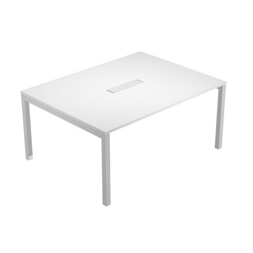 [D79926] TAVOLO RIUNIONI 6 Posti 160X120xH72,5cm BIANCO - AGORA'