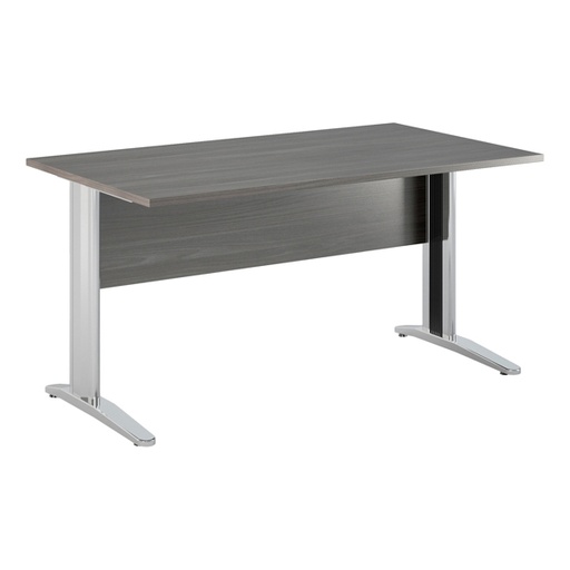 [D79928] SCRIVANIA LINEARE 140X80cm FRASSINO TOSCANO - EASY METAL