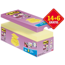 [D80053] VALUE PACK 20 BLOCCH 90fg Post-it(R) Super Sticky Z-notes 76X76MM R-330-SSCY-VP20
