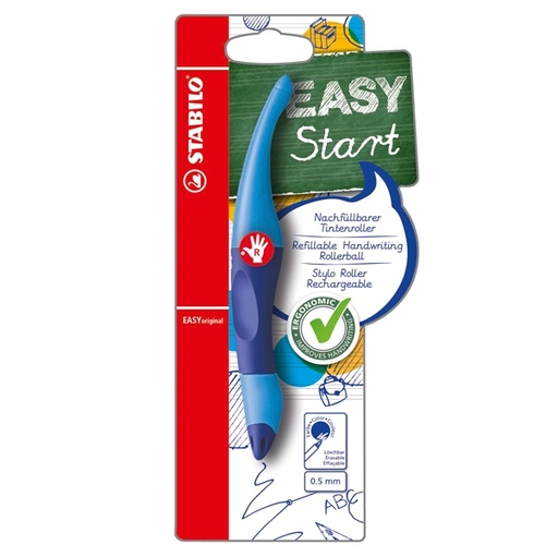 [D80100] SFEROGRAFICA STABILO EASYORIGINAL PER DESTRIMANI con REFILL BLU