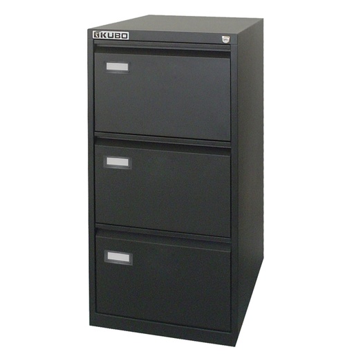 [D80124] CLASSIFICATORE Kubo 3 CASSETTI per CART. SOSPESE NERO H 101cm