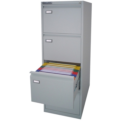 [D80126] CLASSIFICATORE Kubo 4 CASSETTI per CART. SOSPESE GRIGIO H 132cm