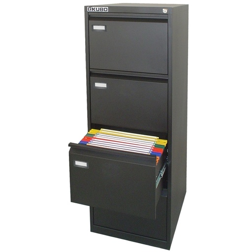 [D80127] CLASSIFICATORE Kubo 4 CASSETTI per CART. SOSPESE NERO H 132cm