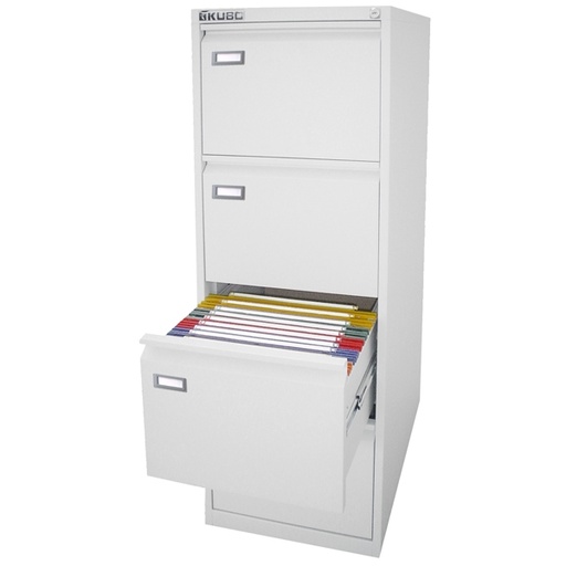 [D80128] CLASSIFICATORE Kubo 4 CASSETTI per CART. SOSPESE BIANCO H 132cm