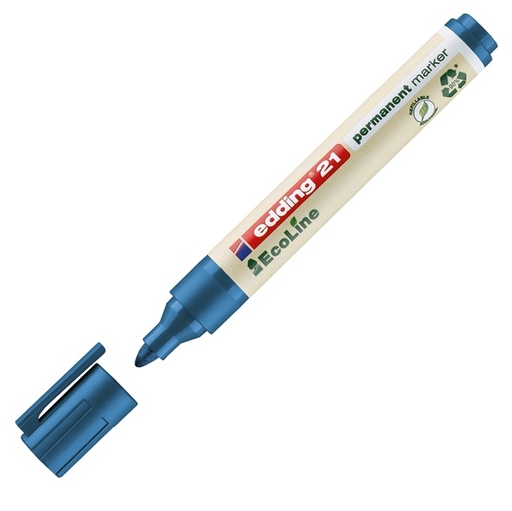 [D80194] MARCATORE PERMANENTE 21 ECOLINE P.CONICA BLU EDDING