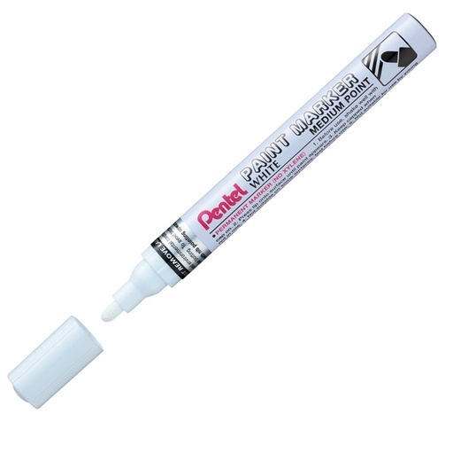 [D80200] Marcatore PAINT MMP10 punta media vernice bianco PENTEL