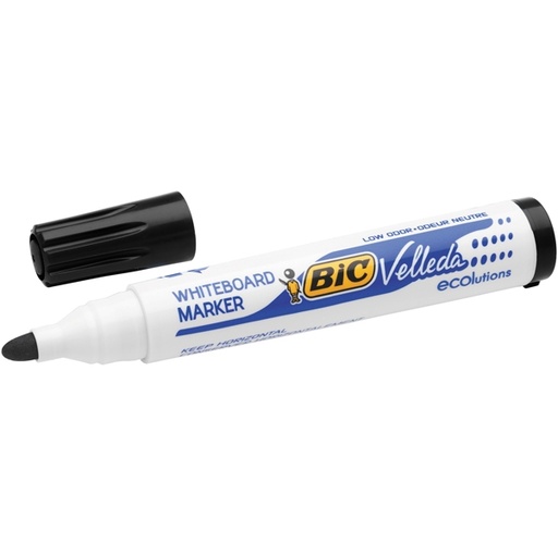 [D80203] MARCATORE P.TONDA 1.5MM NERO Whiteboard VELLEDA(R) 1701 Recycled BIC(R)
