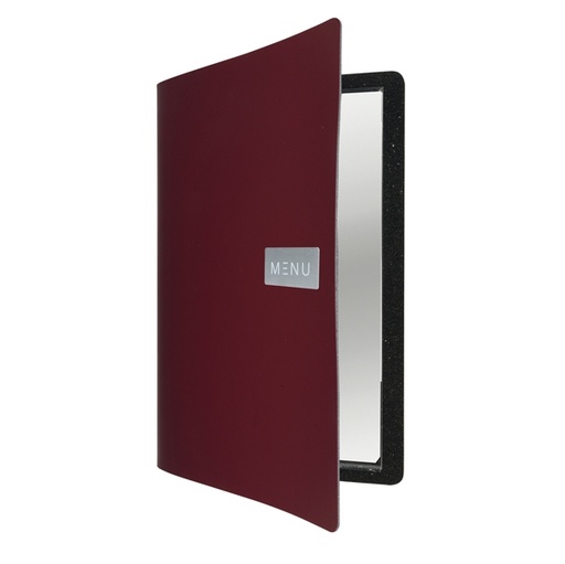 [D80315] PORTA MENU' A4-24x33cm BORDEAUX Royal con 1 INSERTO DOPPIO