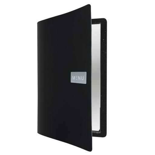 [D80316] PORTA MENU' A4-24x33cm NERO Royal con 1 INSERTO DOPPIO