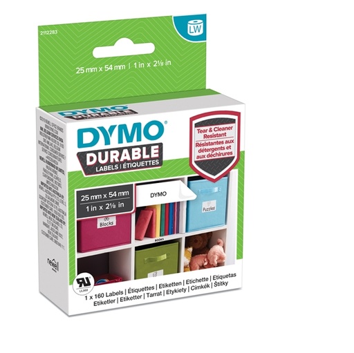 [D80368] ETICHETTE DURABLE DIM.25X54MM 160X1 RT MULTIUSO