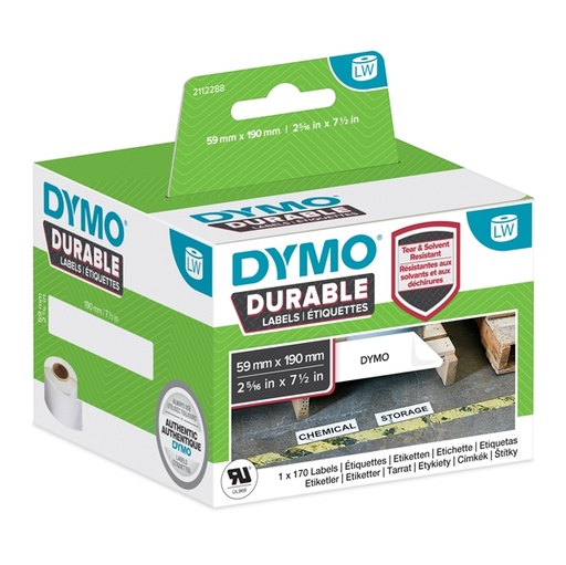 [D80375] ETICHETTE DURABLE INDUSTRIAL DIM. 59X190MM 170X1 RT MULTIUSO