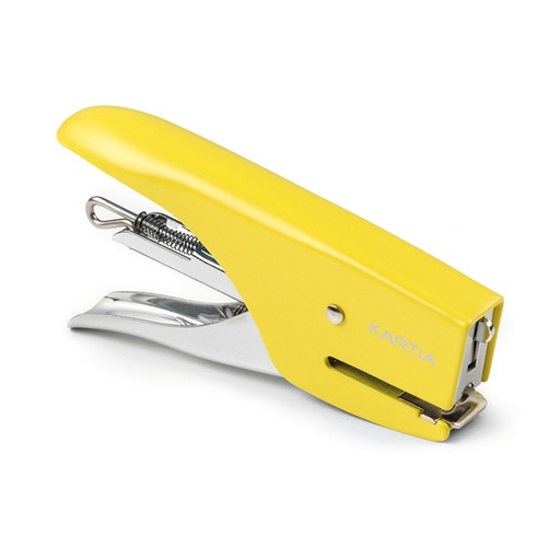 [D80440] MINI CUCITRICE M013 GIALLO BLISTER+PUNTI KARTIA