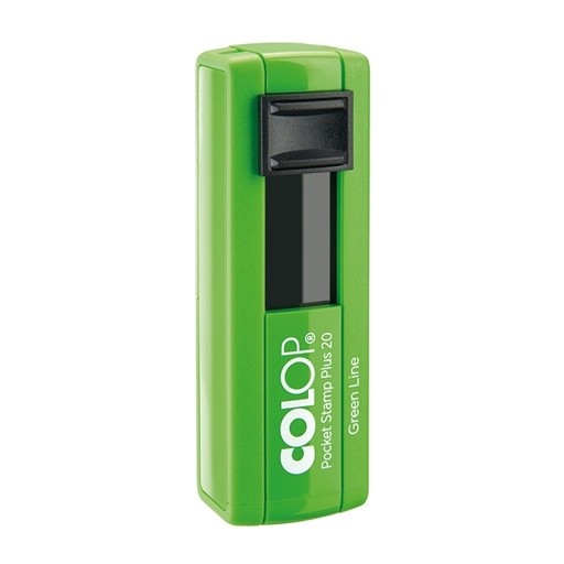[D80453] Timbro Pocket Stamp Plus 20 14x38mm 4righe autoinchiostrante verde COLOP