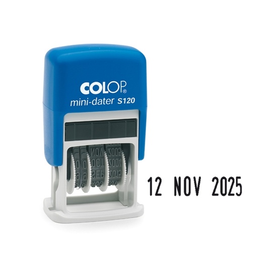 [D80473] Timbro mini datario S120 3,8mm autoinchiostrante COLOP