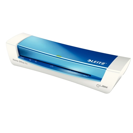 [D80480] PLASTIFICATRICE iLAM HomeOffice A4 BLU METAL LEITZ