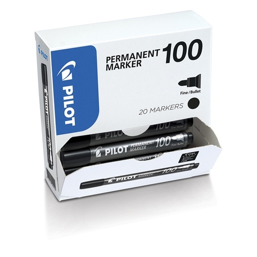 [D80500] BONUS PACK 15+5 MARCATORE PERMANENTE 10 0 NERO P.TONDA 4.5MM PILOT