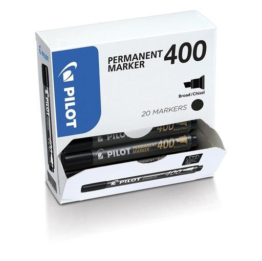 [D80502] BONUS PACK 15+5 MARCATORE PERMANENTE 40 0 NERO P.SCALPELLO 4.5MM PILOT