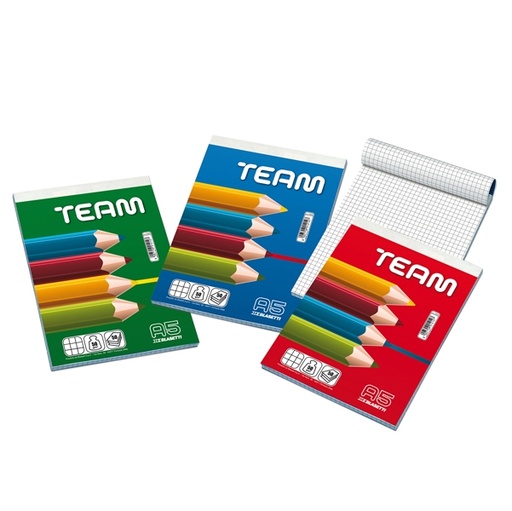 [D94349] BLOCCO NOTE 150X210MM 5MM 50GR 50FG TEAM BLASETTI