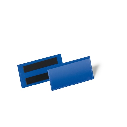 [D80643] 50 buste identificazione magnetiche 100x38mm art.1741 Blu DURABLE