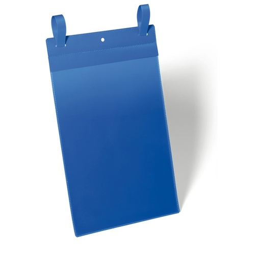 [D80654] 50 buste identificazione con fascette 210x297mm (A4-VERT.) art.1750 Blu DURABLE