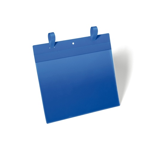 [D80655] 50 buste identificazione con fascette 297x210mm (A4-ORIZ.) ART.1751 Blu DURABLE