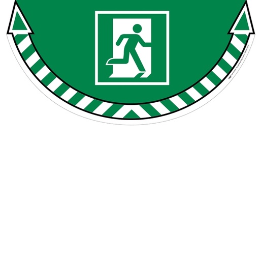 [D80658] ADESIVO SEGNALATORE da TERRA "Uscita Emergenza" 70x35cm Take Care Cep