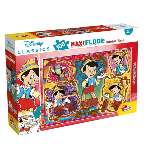 [D80702] PUZZLE SUPERMAXI PINOCCHIO 108 PEZZI 70X50CM LISCIANI