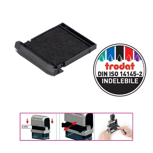[D80948] BLISTER DA 2 TAMPONI 6/9440 NERO TRODAT